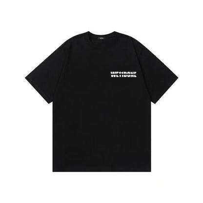 WE11DONE Shoe Print Tee Black