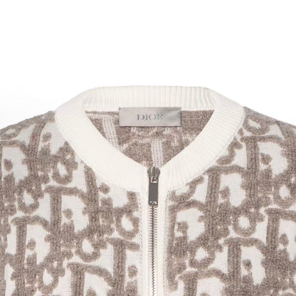 DIOR (Dior) Autumn 2025 Men's Collection - Wool Blended Oblique Patterned Floral Blouse - Sweater - Women's Style