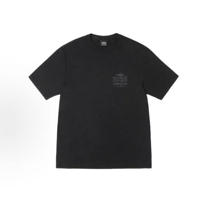 Stussy SS25 Beach Villa Print Round-neck Short-sleeved American Retro T-shirt (same style for both men and women)