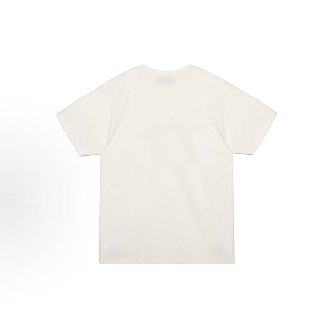 GUCCI 2023 Spring Collection - Letter Logo Printed Round-neck Pullover Short-Sleeve T-shirt (Unisex style) - White