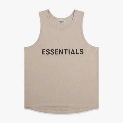 FOG FEAR OF GOD vest ESSENTIALS casual loose bottoming shirt Khaki