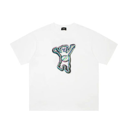 WE11DONE Colorful Bear In White