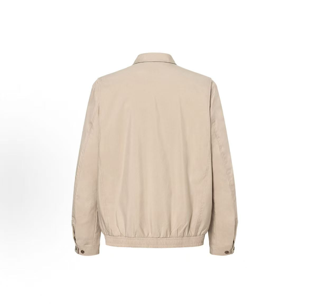 Ralph Lauren Double Swing Structure Petite Spurs Embroidery Solid Peach Fleece Pointed Collar Buttoned Back Hem Long Sleeve Fully Zippered Stretchable Front Skirt Jacket Coat - Standard Fit - Men's - Army Green