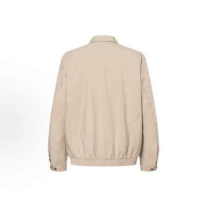 Ralph Lauren Double Swing Structure Petite Spurs Embroidery Solid Peach Fleece Pointed Collar Buttoned Back Hem Long Sleeve Fully Zippered Stretchable Front Skirt Jacket Coat - Standard Fit - Men's - Army Green