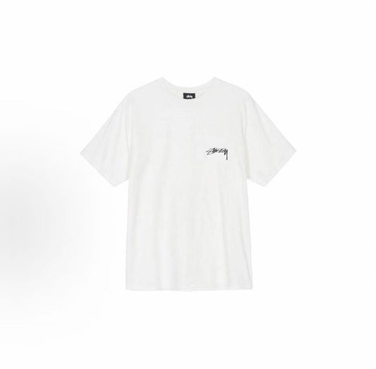 Stussy Bloom Tee - Floral Leaf Tour Short-Sleeved American Retro T-Shirt for Men