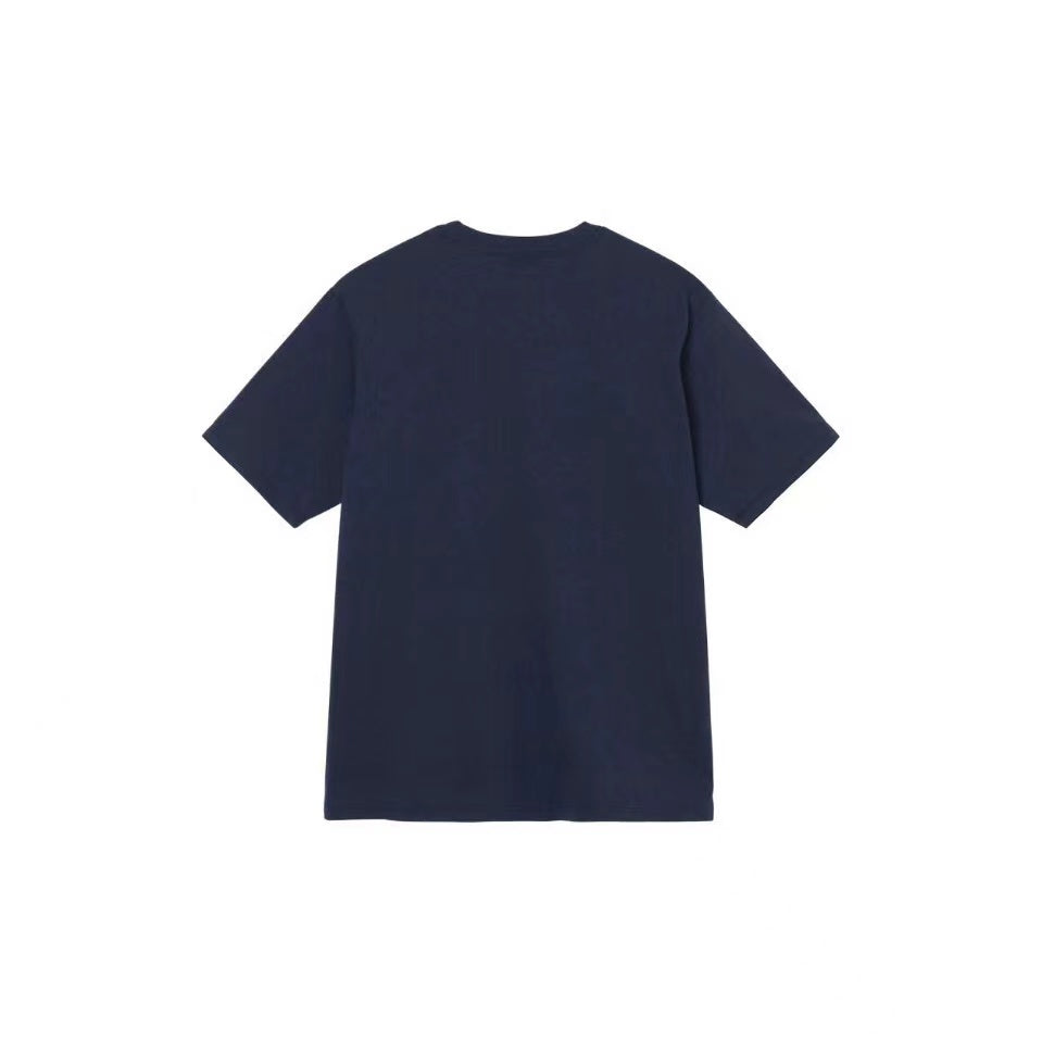 STUSSY CLASSIC LOGO TEE NAVY