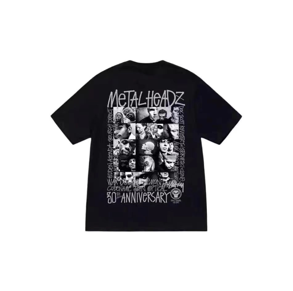 STUSSY BAND TEE BLACK