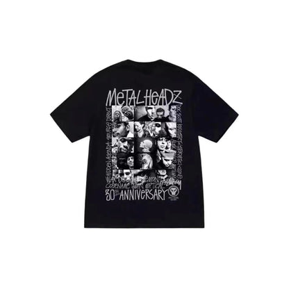 STUSSY BAND TEE BLACK