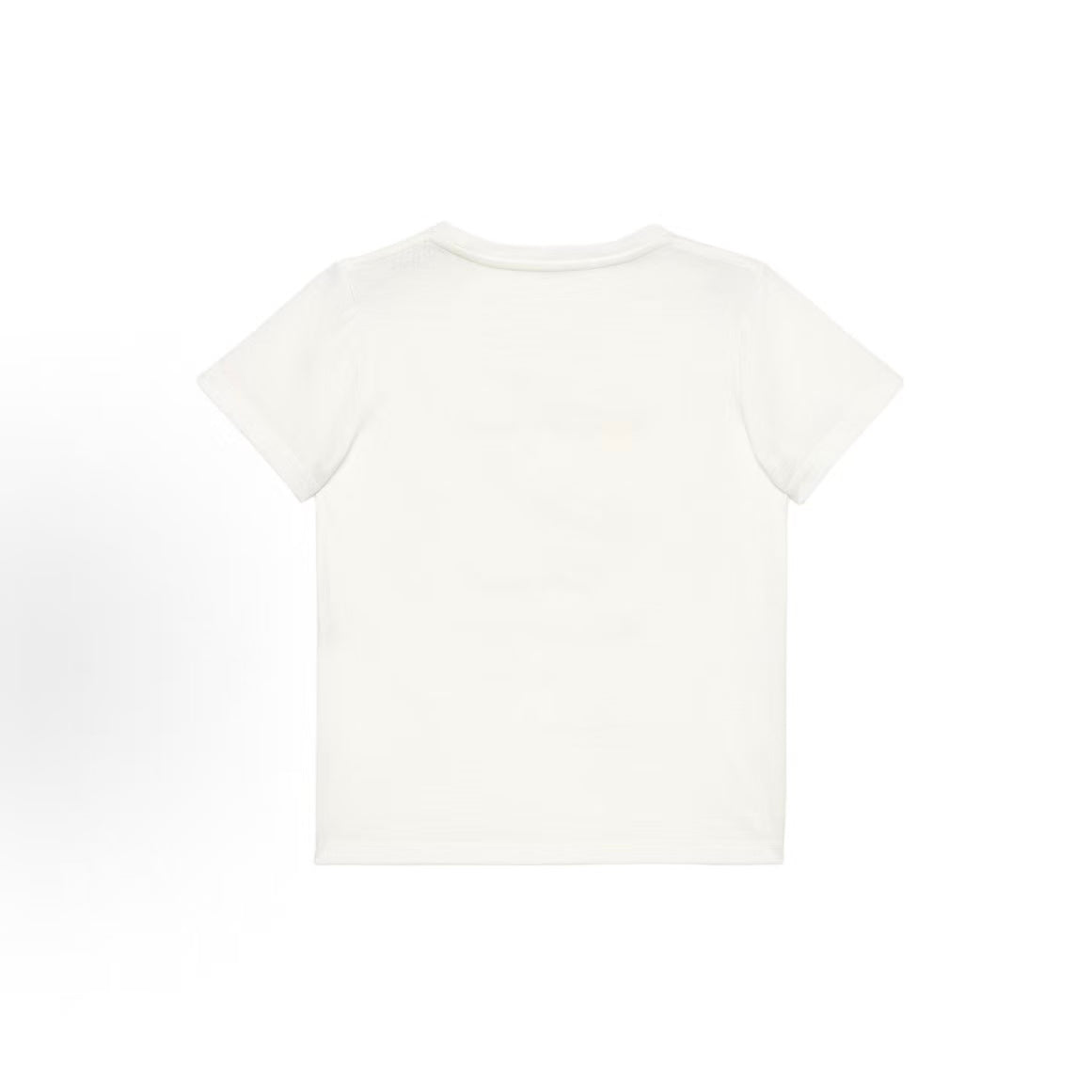 GUCCI T-Shirt, Retro Logo Letter Print Short Sleeve, White, Kids' Size
