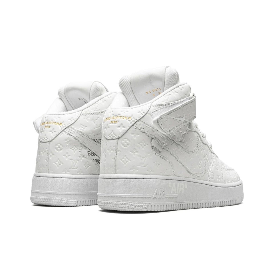 Louis Vuitton Nike Air Force 1 Mid  By Virgil Abloh White