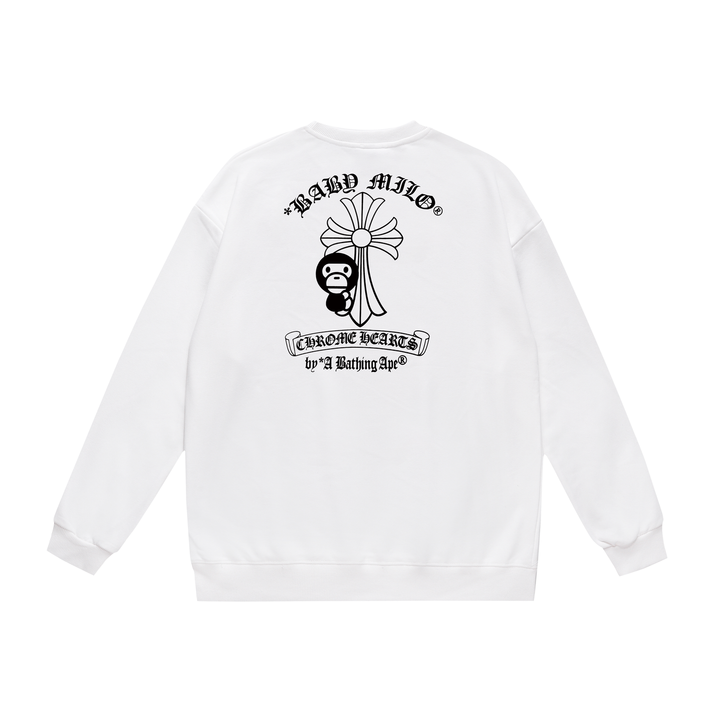 A Bathing Ape Horseshoe Print Hoodie White