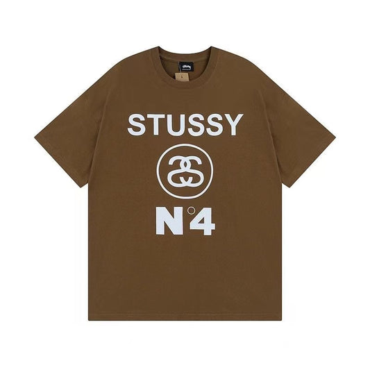 STUSSY No.4 Pigment Dyed Tee In Coffee