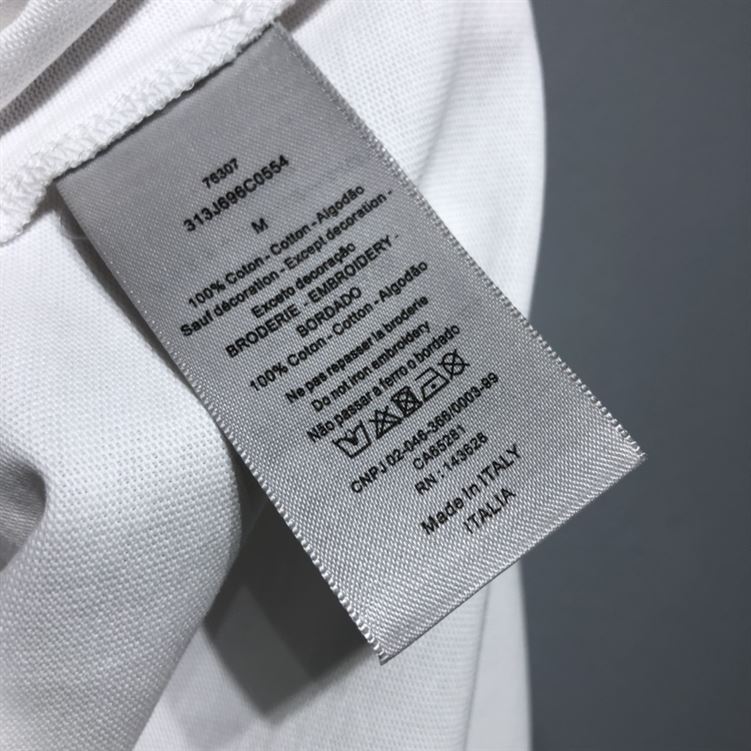‘CHRISTIAN DIOR ATELIER’ T-SHIRT RELAXED FIT WHITE COTTON JERSEY – DOT023