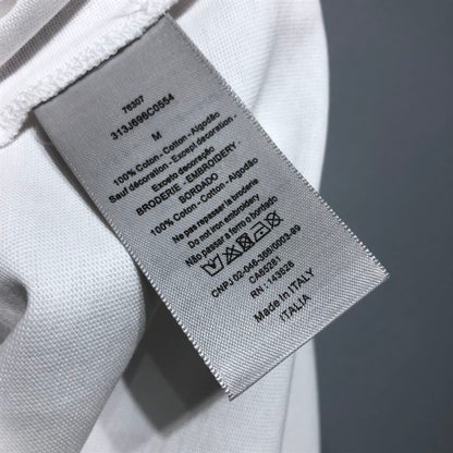 ‘CHRISTIAN DIOR ATELIER’ T-SHIRT RELAXED FIT WHITE COTTON JERSEY – DOT023