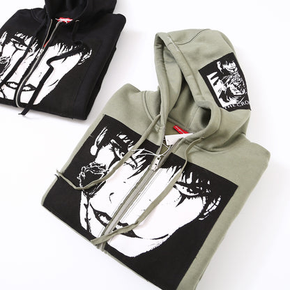 Supreme The Crow Zip Up Hooded Sweatshirt