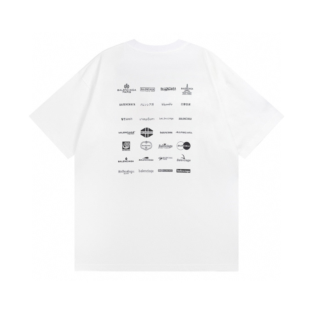 Balenciga logo tee LX2312 white