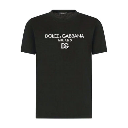 DOLCE & GABBANA COTTON T-SHIRT WITH DG EMBROIDERY – DT009