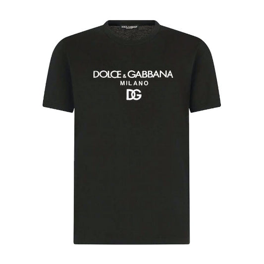 DOLCE & GABBANA COTTON T-SHIRT WITH DG EMBROIDERY – DT009