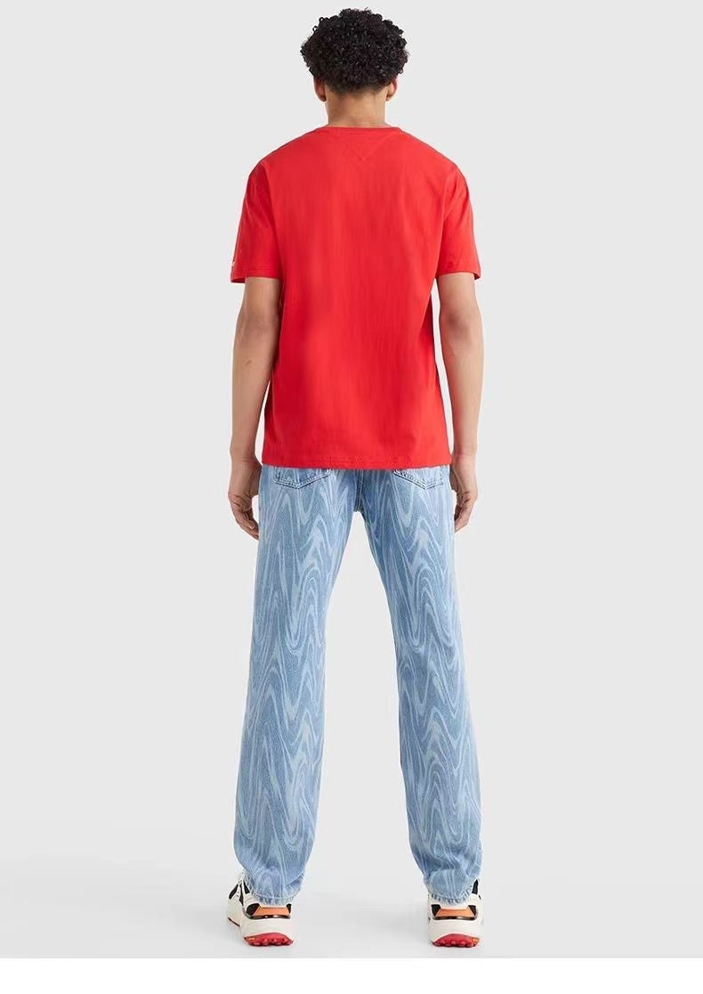 STUSSY LOGO PRINT TEE RED