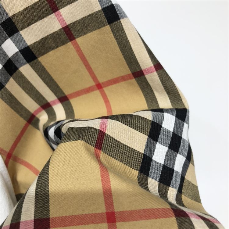 BURBERRY CHECK SLEEVE COTTON OVERSIZED T-SHIRT IN WHITE – BRS010