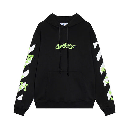 OFF WHITE LIQUID PAINT HOODIE BLACK