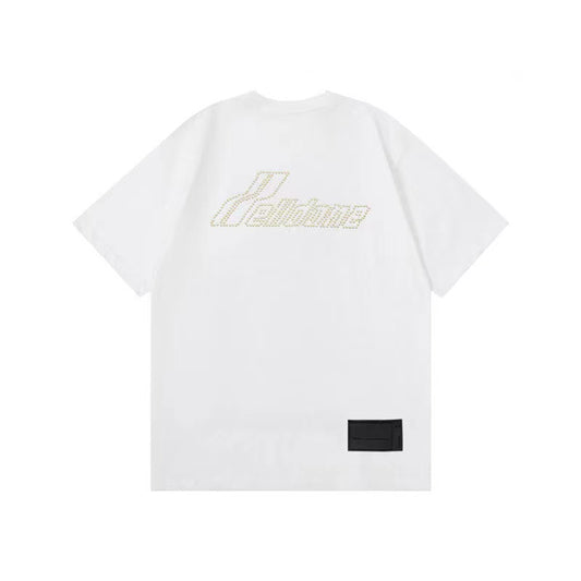 WE11DONE Vintage Pearl Tee White