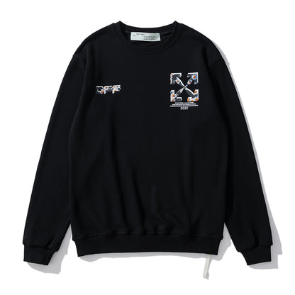 Off-White little daisy print hoodie black
