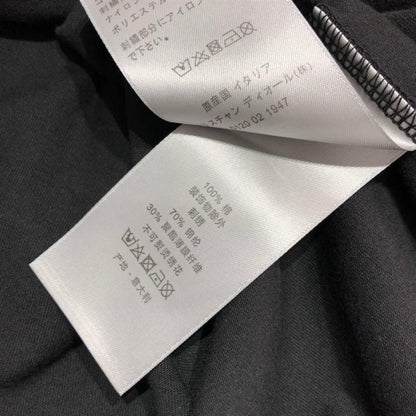 DIOR RELAXED-FIT DIOR BY ERL T-SHIRT BLACK SLUB COTTON JERSEY – DOT022