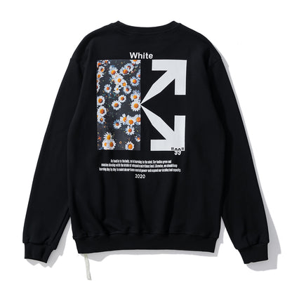 Off-White little daisy print hoodie black
