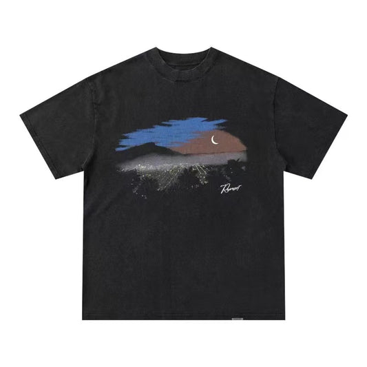 REPRESENT URBAN NIGHT SCENE PRINT TEE