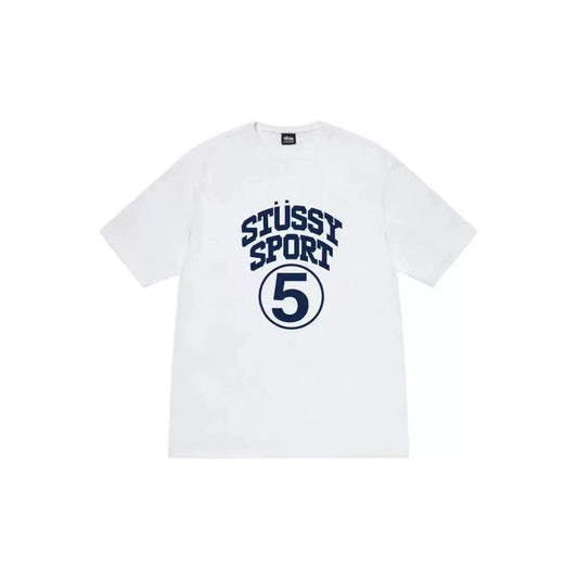 STUSSY NO.5 TEE WHITE