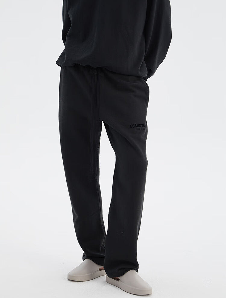 FEAR OF GOD ESSENTIALS Multi-stitch small label flocked straight trousers