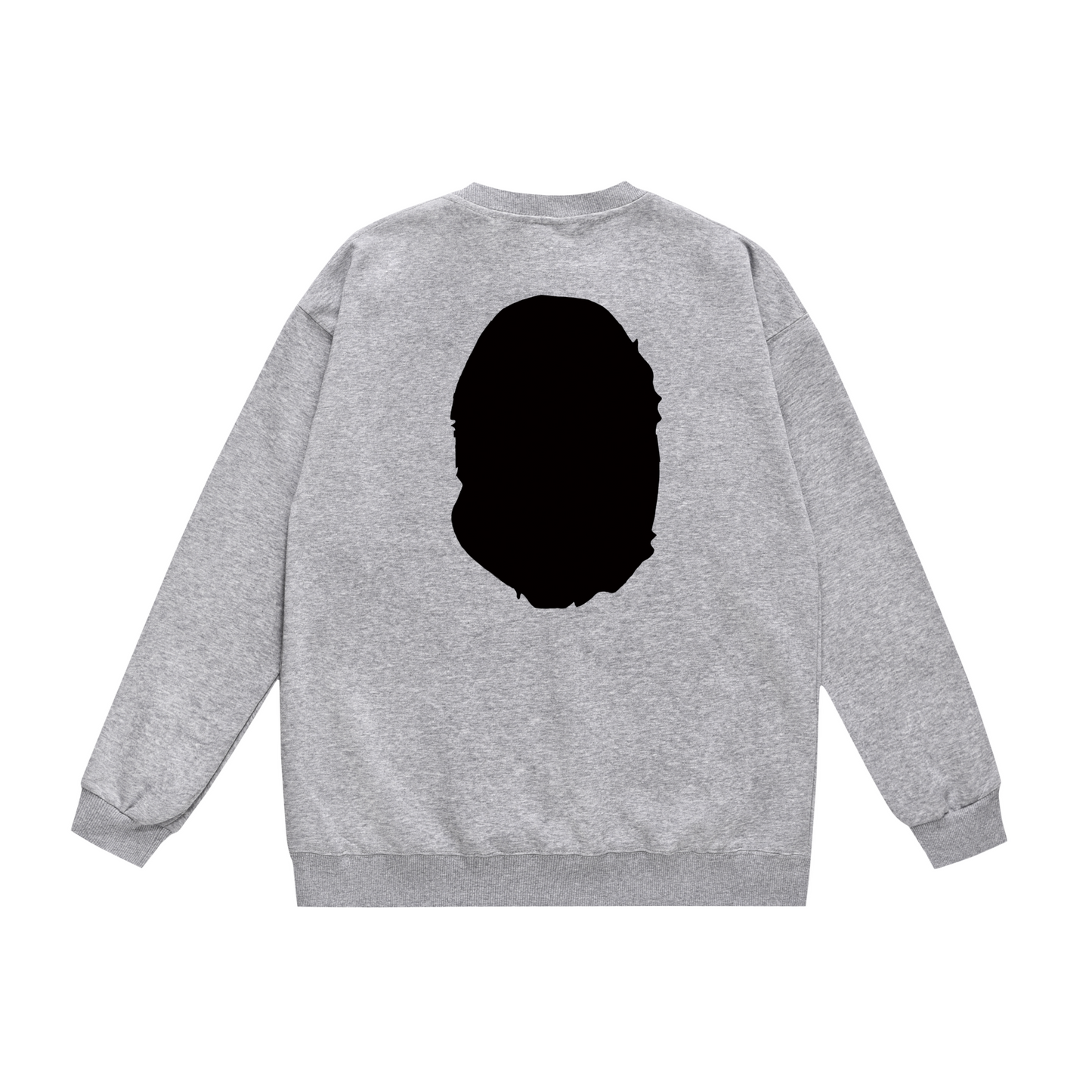 A Bathing Ape Big Logo Print Hoodie Grey