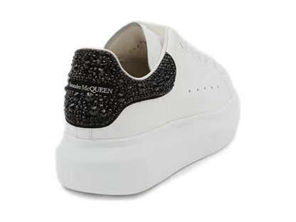Alexander Mcqueen Women's Oversized Sneaker in White/jet Black