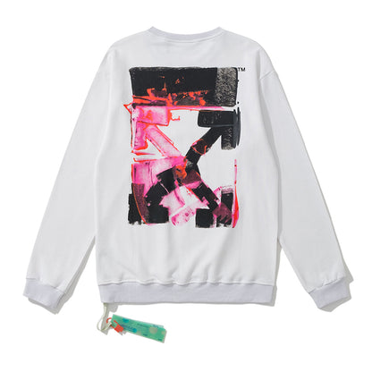 Off-White 863 arrow logo hoodie white
