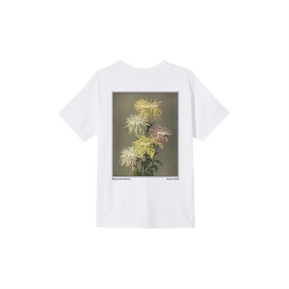 STUSSY CHRYSANTHEMUM PRINT TEE WHITE