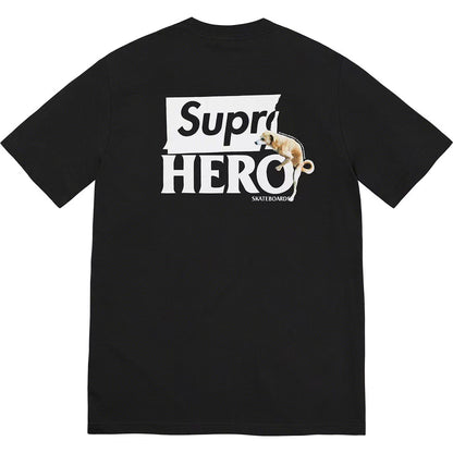 Supreme Hero Print Tee Black