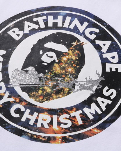A Bathing Ape Christmas Busy With Work Tee In White
