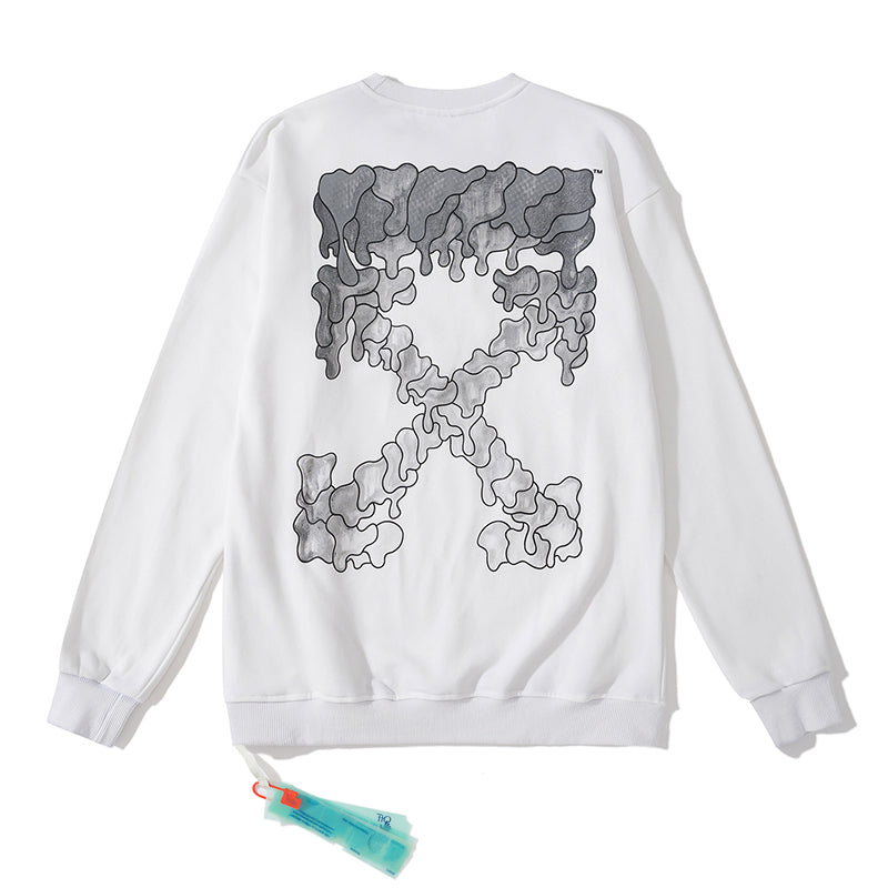 Off-White dissolve arrow  hoodie white