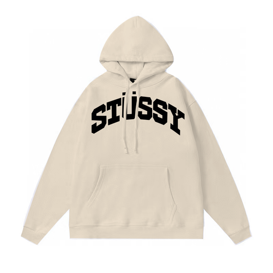 STUSSY CLASSIC HOODIE CREAM