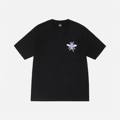 STUSSY ALPHABET INSECT TEE BLACK