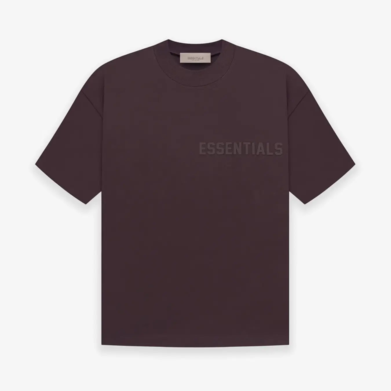 FOG FEAR OF GOD 23 ESSENTIALS double line single row printed T-shirt plum purple