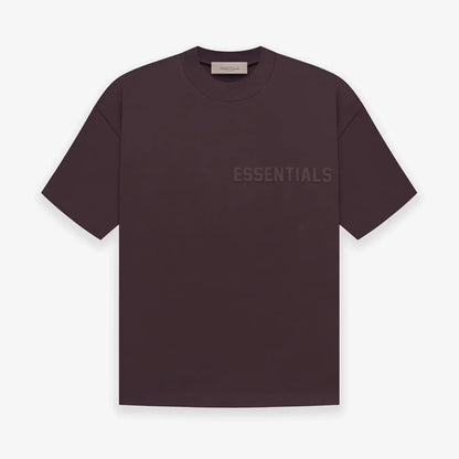 FOG FEAR OF GOD 23 ESSENTIALS double line single row printed T-shirt plum purple