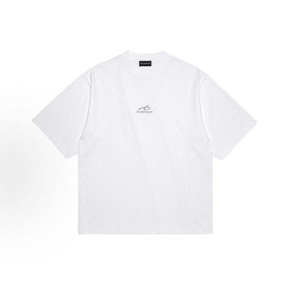 Balenciaga FW26 Autumn Collection Plain Knit Short-Sleeved Round-Neck T-Shirt for Men