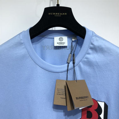 BURBERRY LETTER GRAPHIC COTTON OVERSIZED T-SHIRT – BRS020