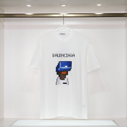Balenciga logo tee xh9019 white