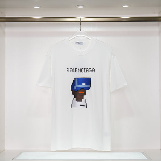 Balenciga logo tee xh9019 white