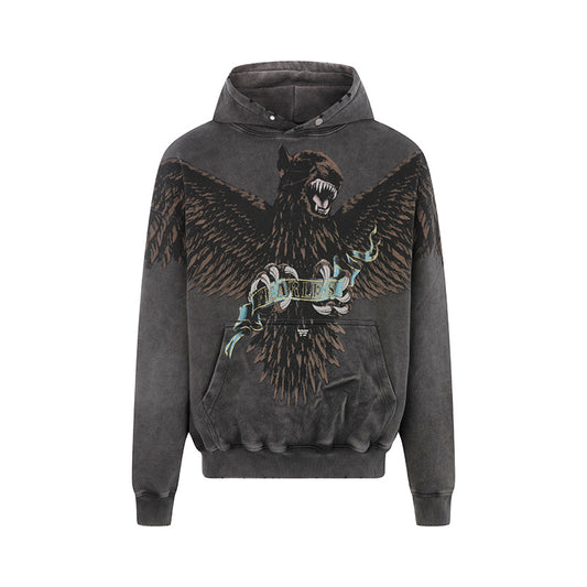 REPRESENT FEARLESS  GREY HOODIE