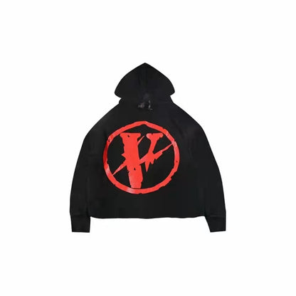 VLONE Logo Print Hoodie Red/Black