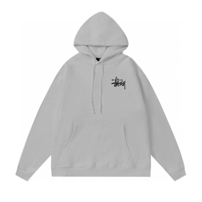 STUSSY BASIC HOODIE GREY